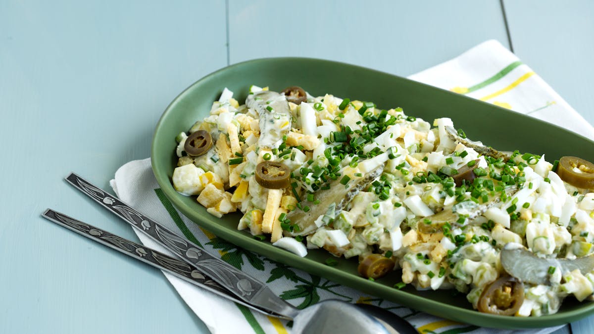 Ensalada de calabacín con huevos