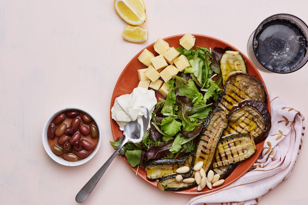 Plato de verduras parrilladas