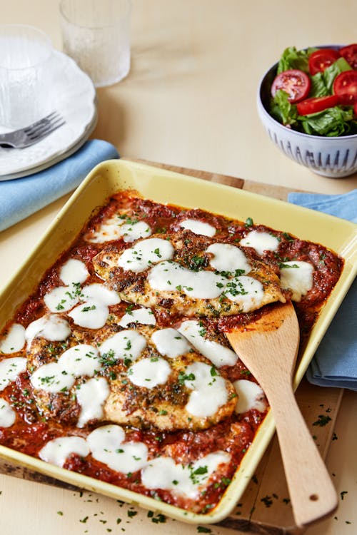 Pollo a la parmesana low-carb