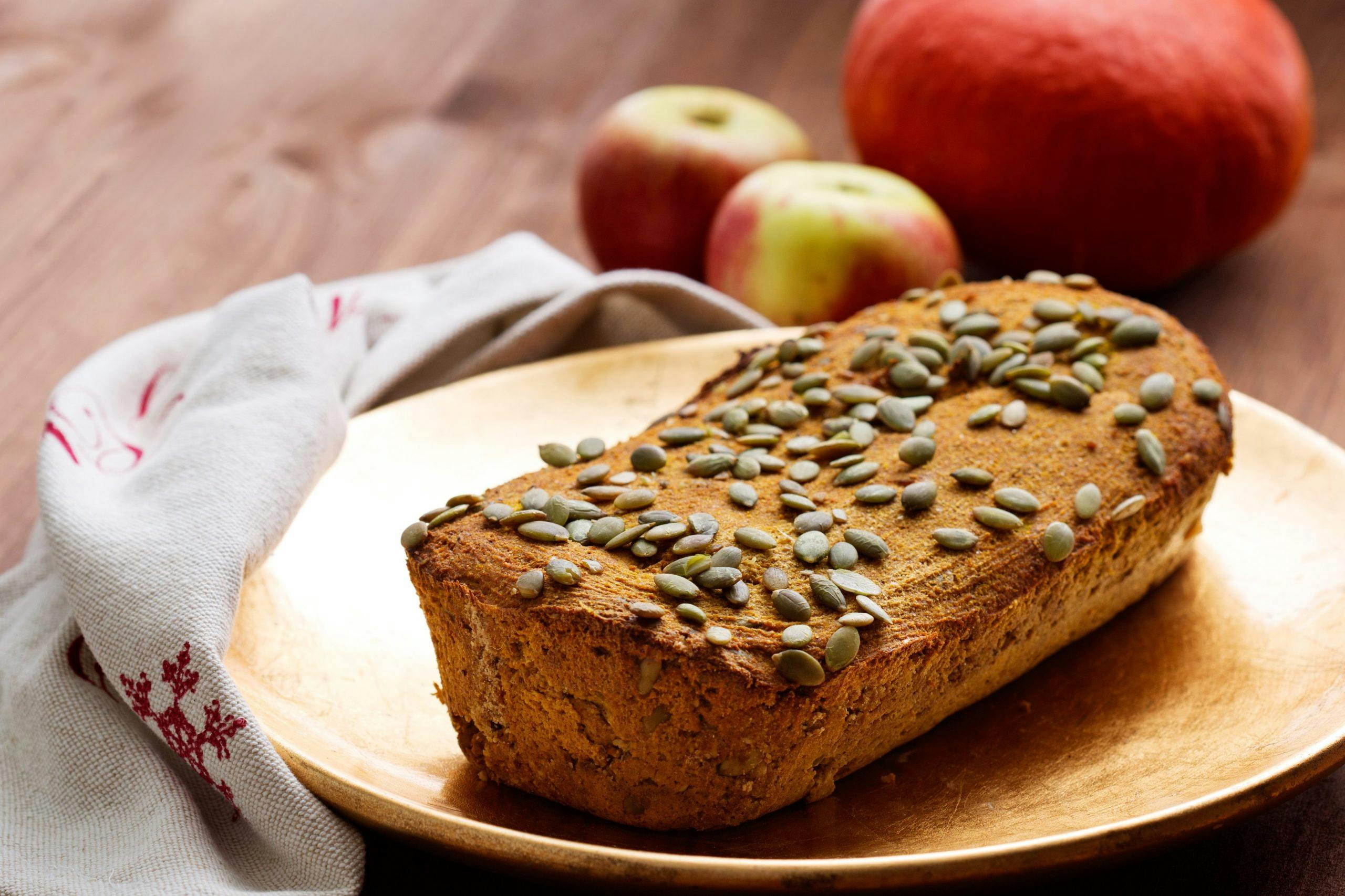 Bizcocho de calabaza y especias low-carb