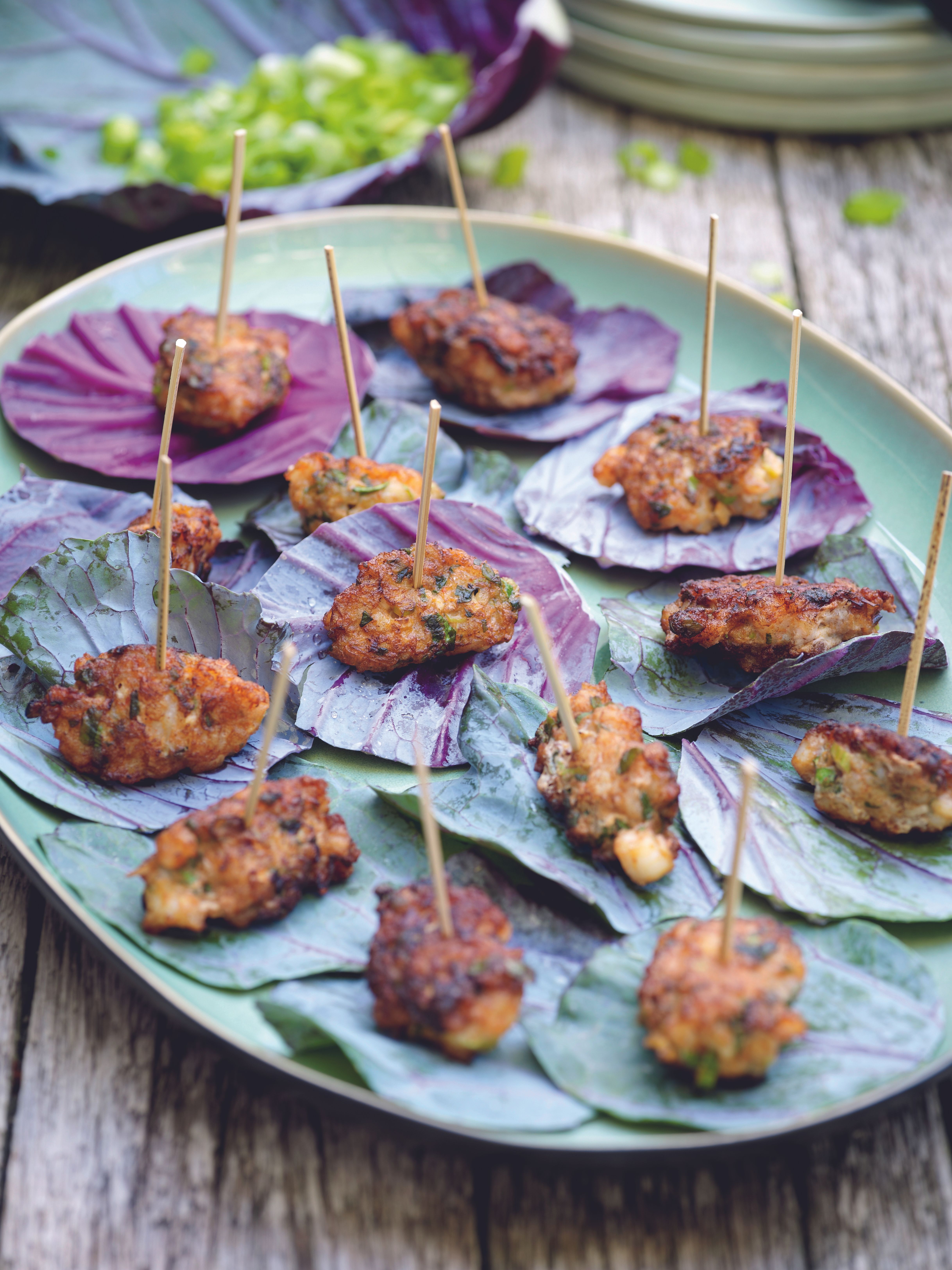 Buñuelos de gambas low-carb