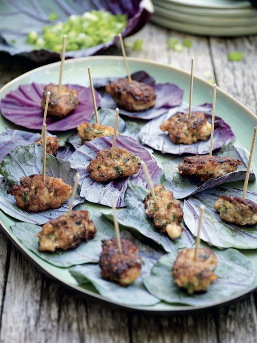 Buñuelos de gambas low-carb
