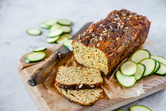 Pan de calabacín low-carb