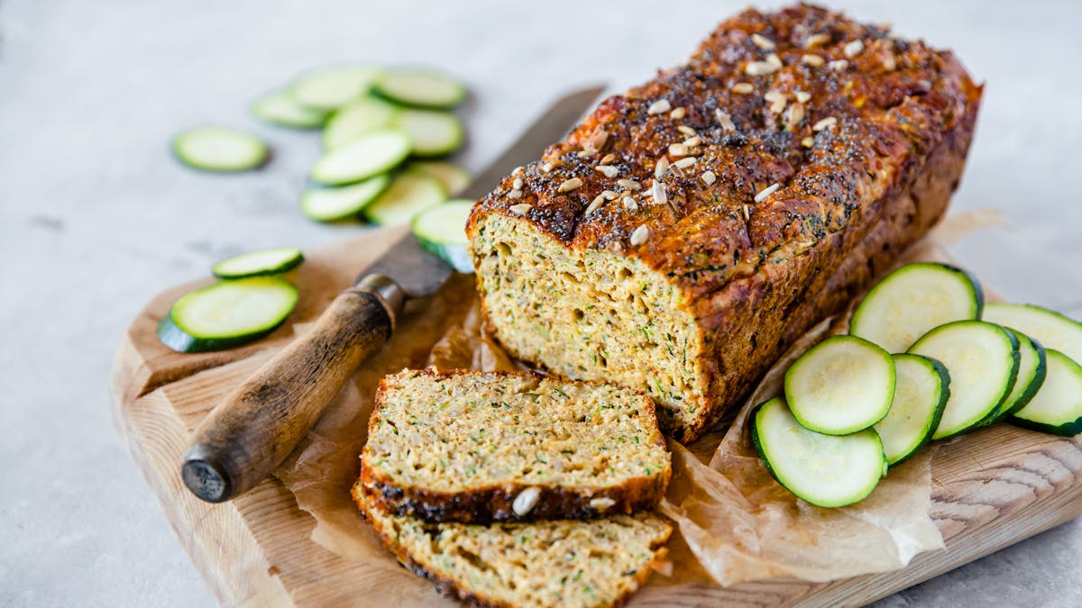 Pan de calabacín low-carb