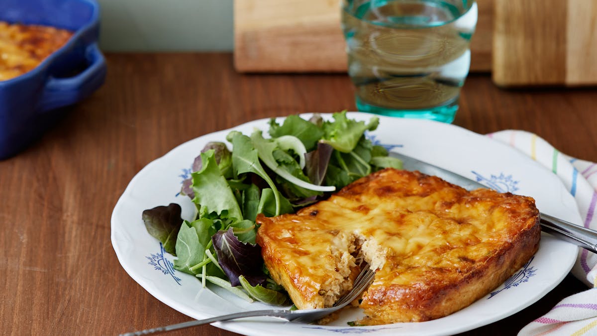 Gratinado de cangrejo cajún