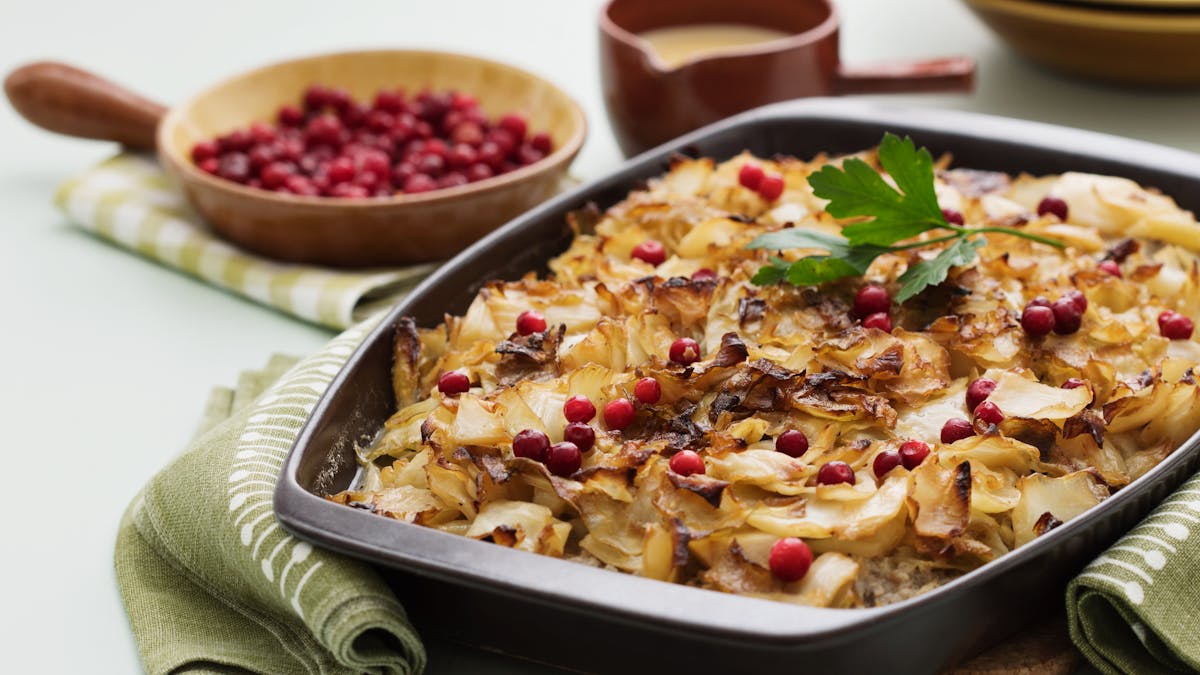 Gratinado sueco de repollo