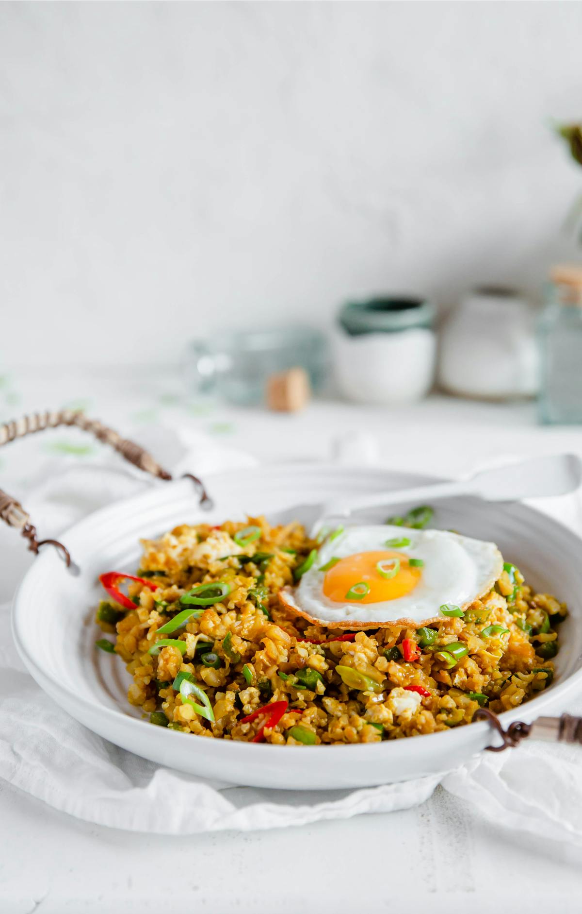 Nasi goreng bajo en carbos
