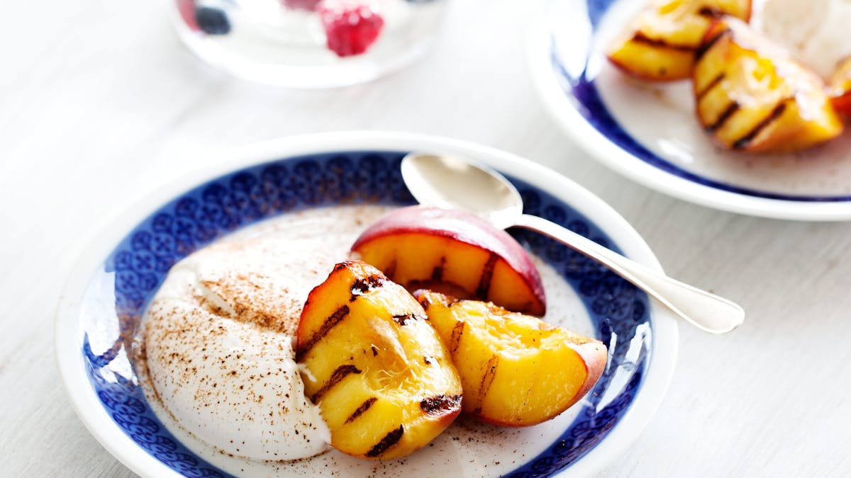 Melocotones parrillados