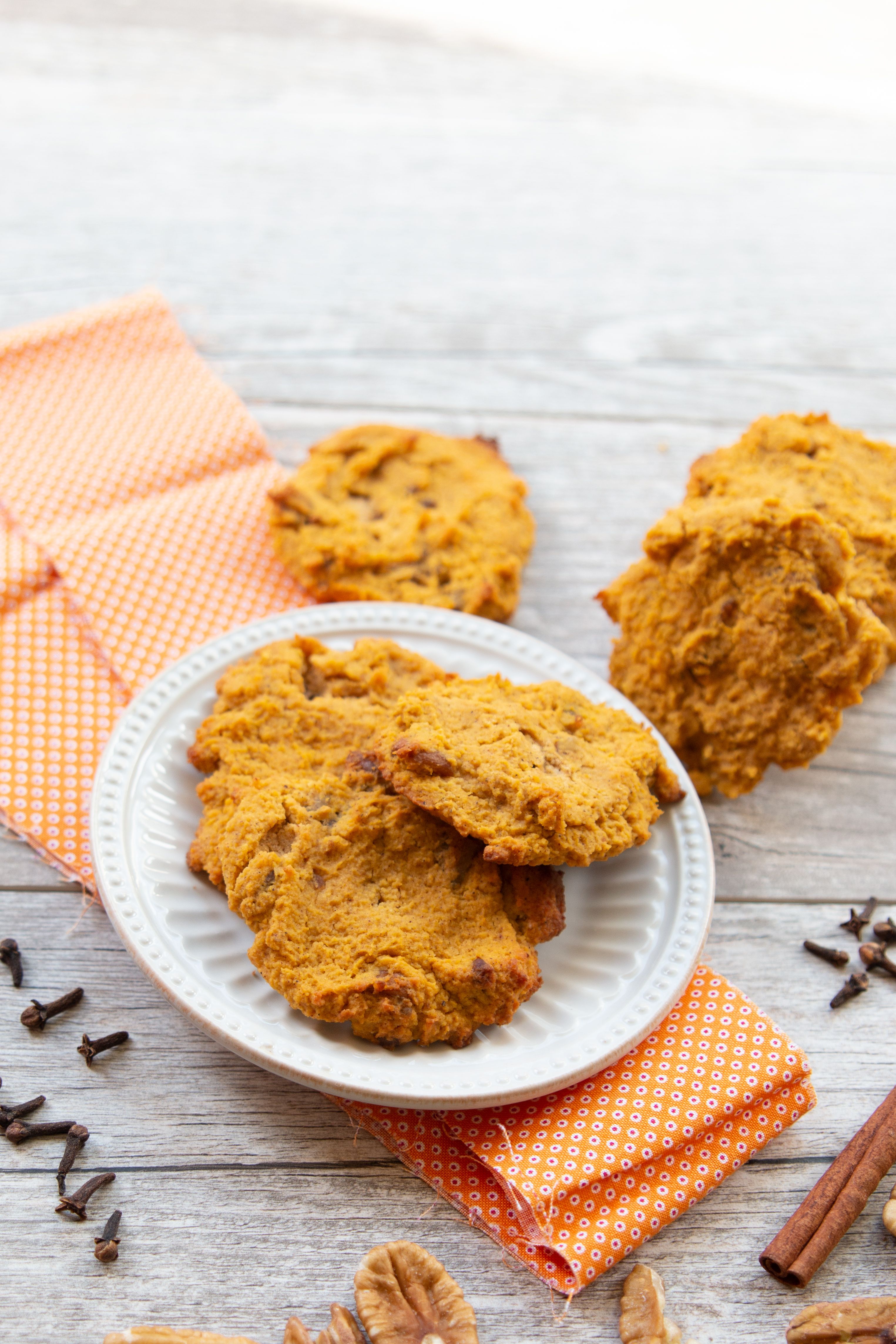 Galletas de calabaza y especias low-carb