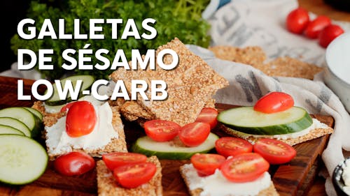 Galletas de sésamo low-carb