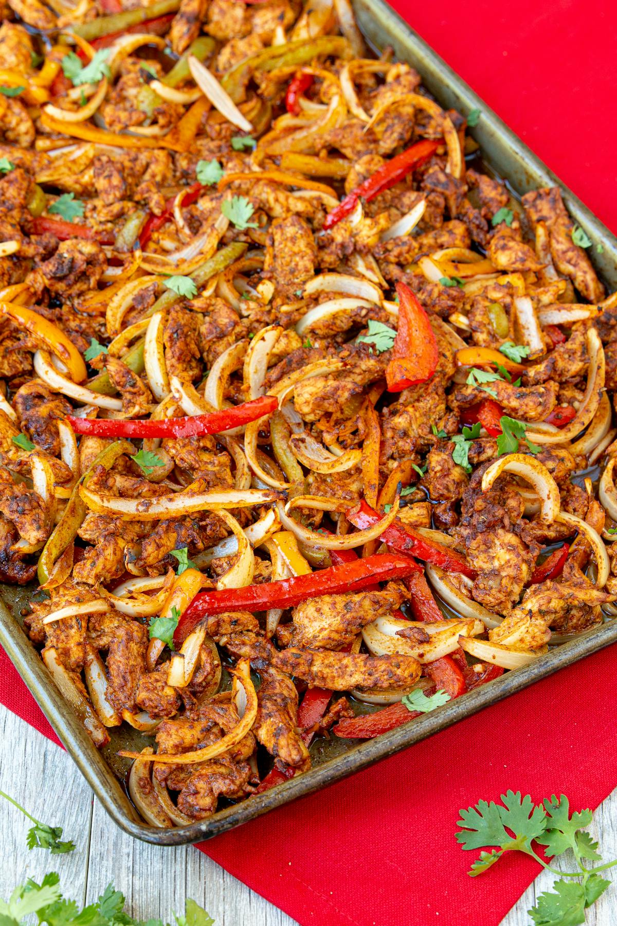 Bandeja keto de fajitas