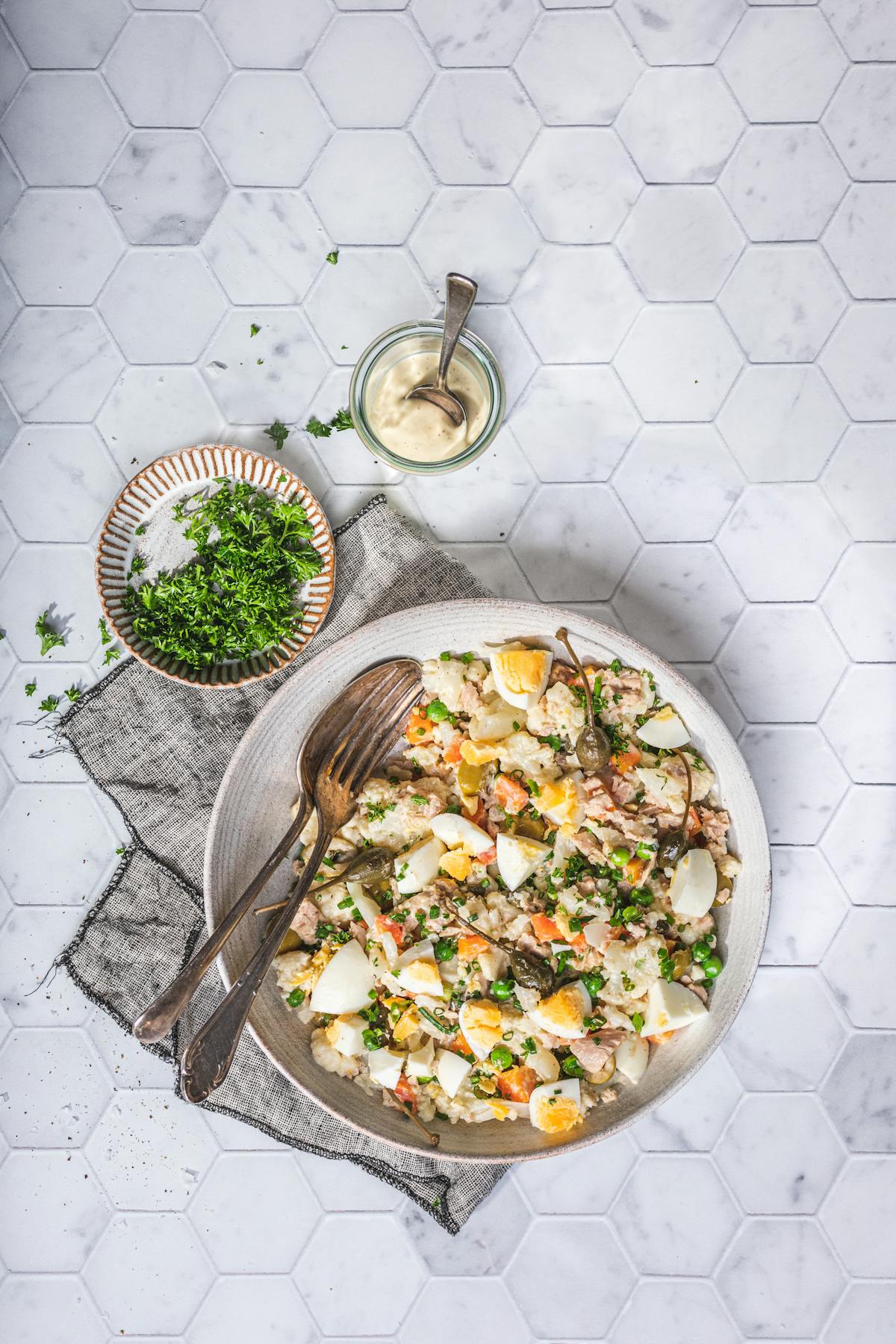 Ensaladilla rusa low-carb