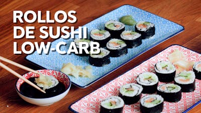 Rollos de sushi low-carb