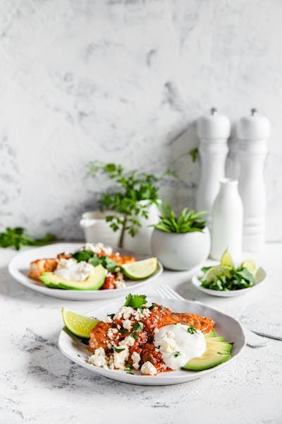 Bacalao salteado con salsa de queso fresco