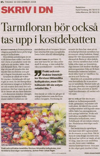 DN om kostdebatt och tarmflora DN om kostdebatt och tarmflora