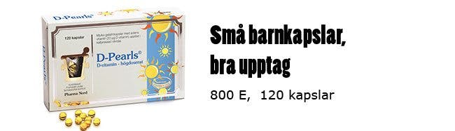 D-vitamintillskott "D-pearls" D-vitamintillskott "D-pearls"