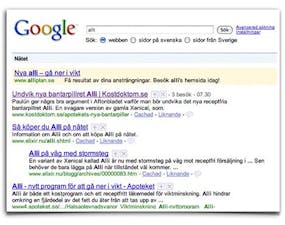 Alli - banta med "oljig utsöndring"