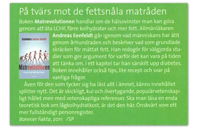 LevaMedDiabetes recension av Matrevolutionen LevaMedDiabetes recension av Matrevolutionen