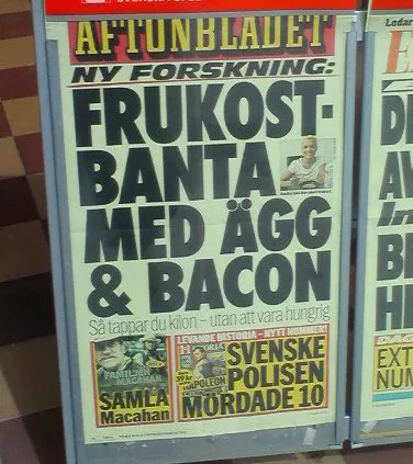 Frukostbanta med ägg & bacon