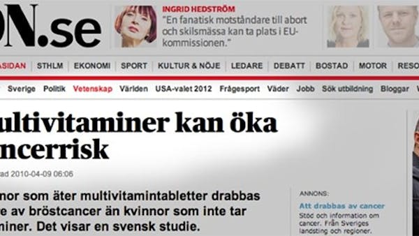 Lärdomar från hälsolarm i media