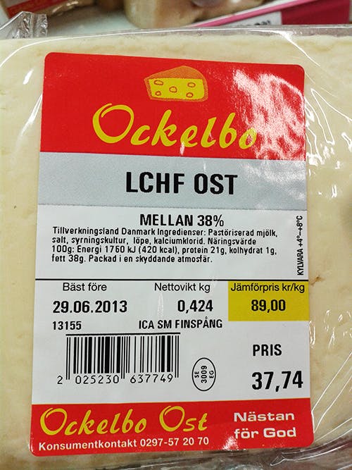 LCHF-ost