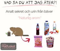 Äter du "naturlig arom" från bäverns rumpa?