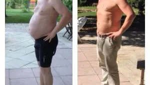 Före och efter en månad på LCHF