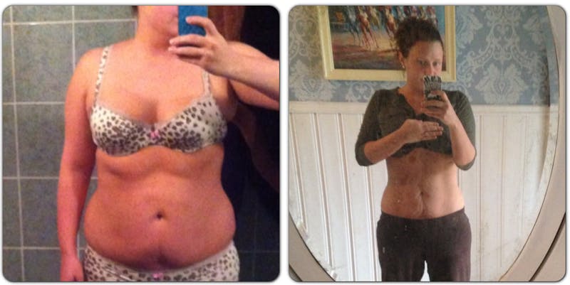 Före och efter pasta