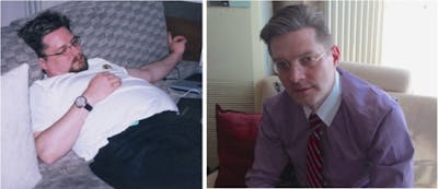 "Om jag blir frestad att äta kolhydrater tar jag ett par sekunders titt i spegeln och tar en bit bacon"