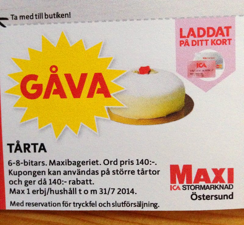 Tårta gratis
