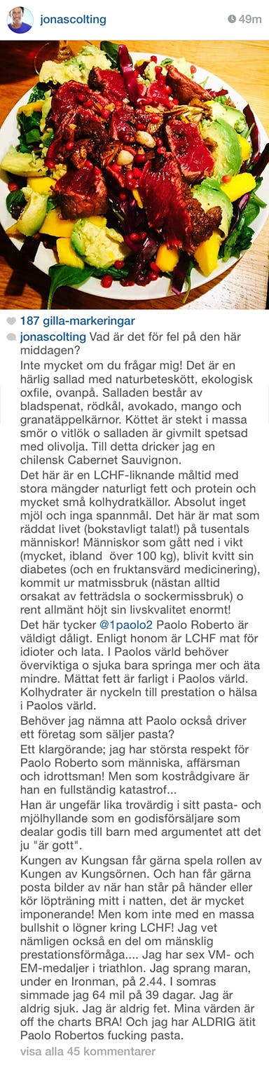 Colting ger Paolo Roberto svar på tal igen