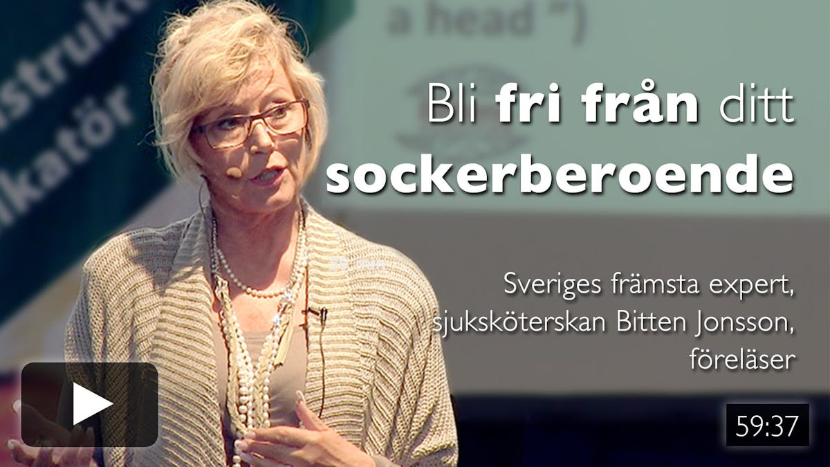 Bli fri från ditt sockerberoende med Bitten Jonsson