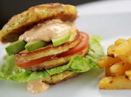 Vegetarisk LCHF-hamburgare