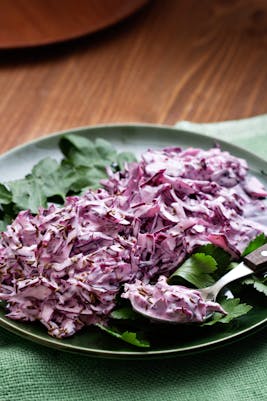 Coleslaw på rödkål
