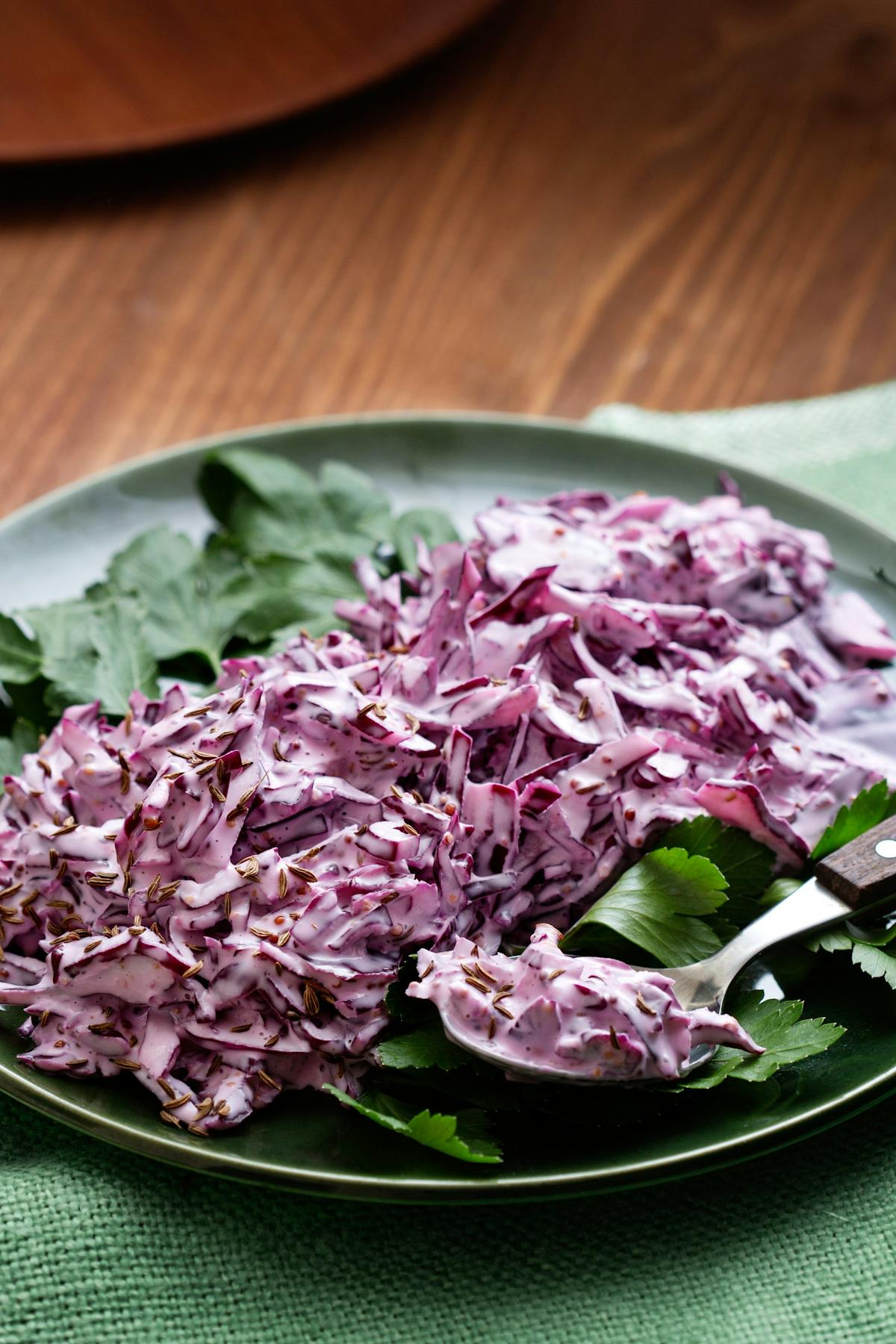 Coleslaw på rödkål