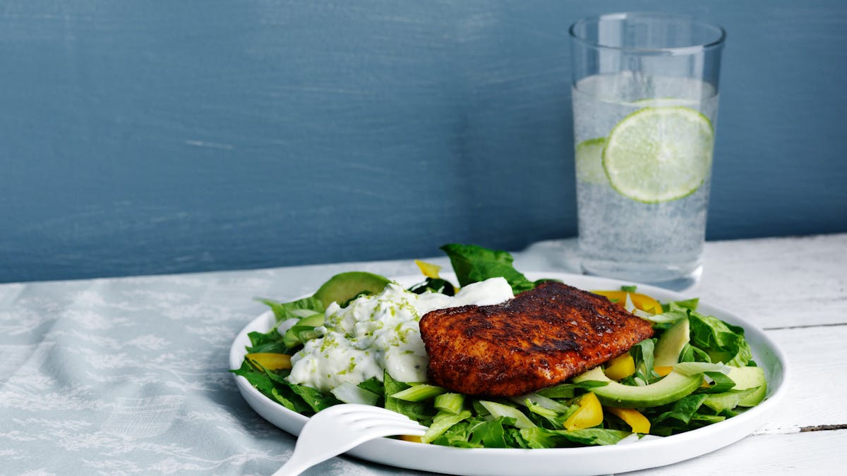 Tandoorilax med gurksås