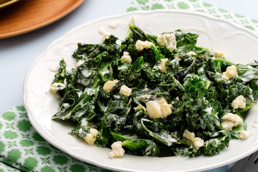 Varm grönkålssallad