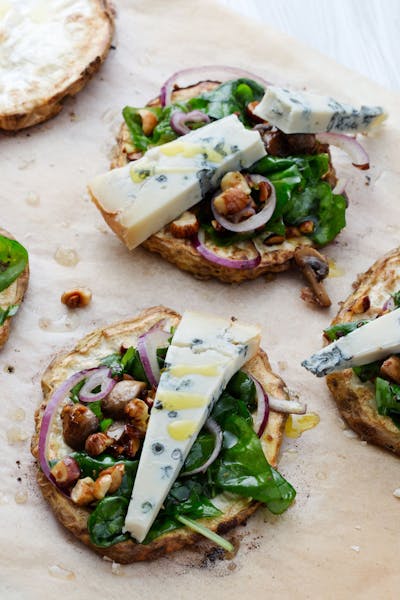 Bakad rotselleri med spenat och gorgonzola<br />(Lunch)