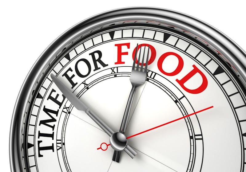 It's only time for food when you're hungry