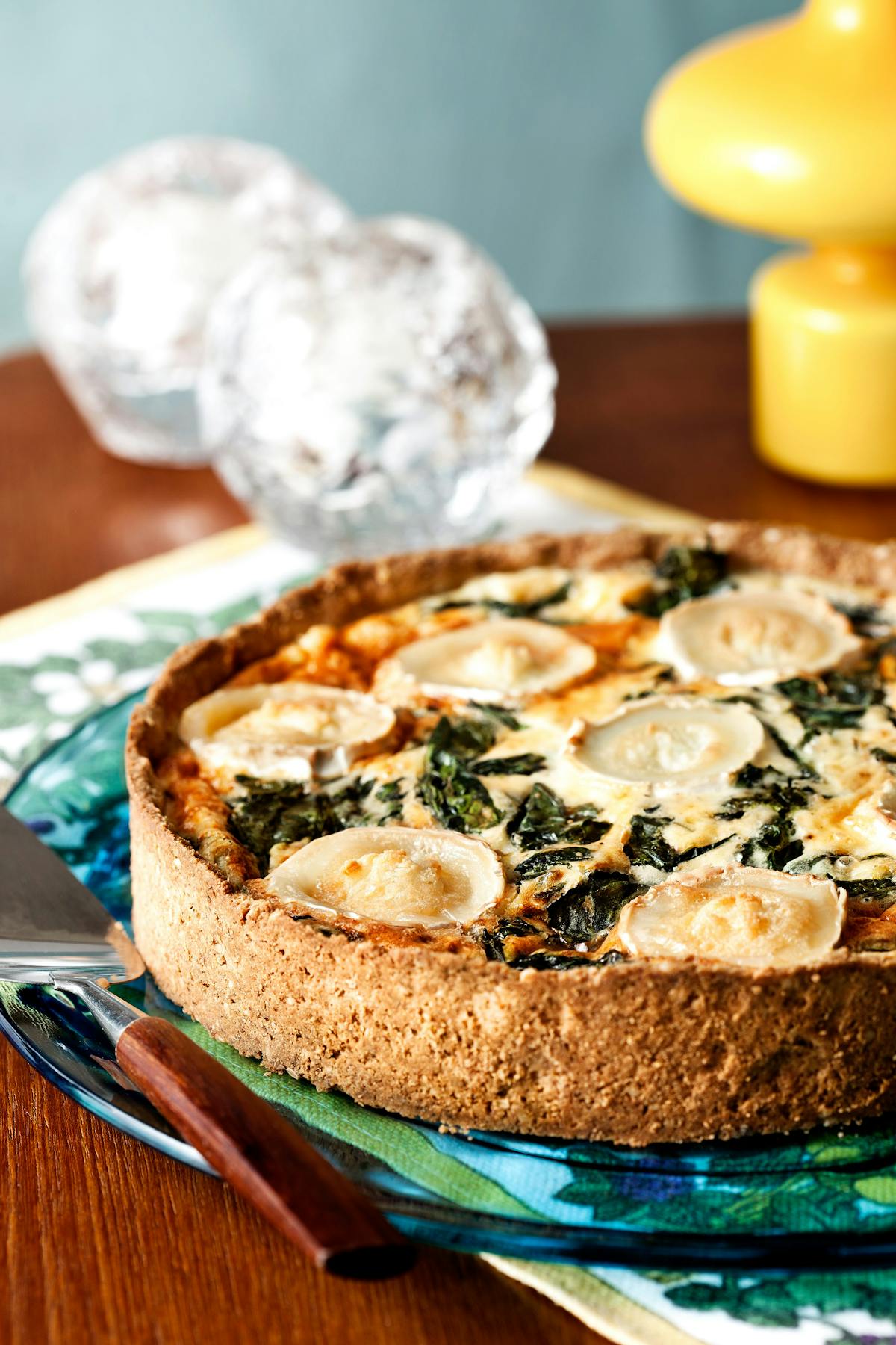 Spenat- och chèvrepaj