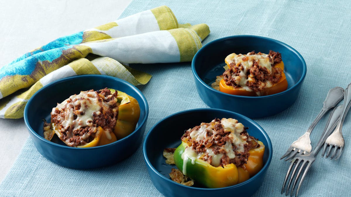 Fylld paprika med köttfärsröra