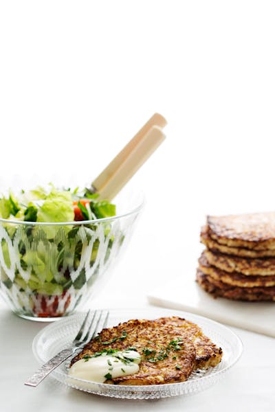 Blomkålsplättar<br />(Frukost)