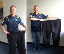 "Jag är bokstavligen 60 procent av den man jag tidigare var"