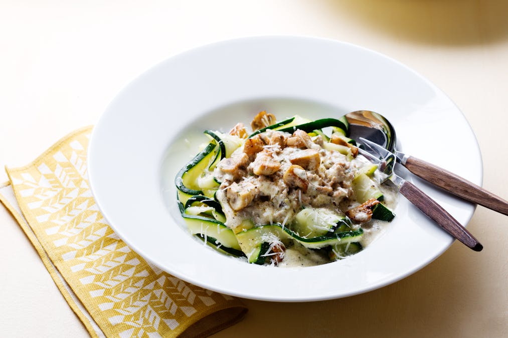 Tagliatelle med köttfärs- och ädelostsås