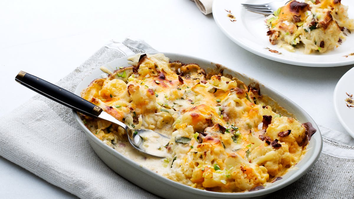 Blomkålsgratäng med cheddar