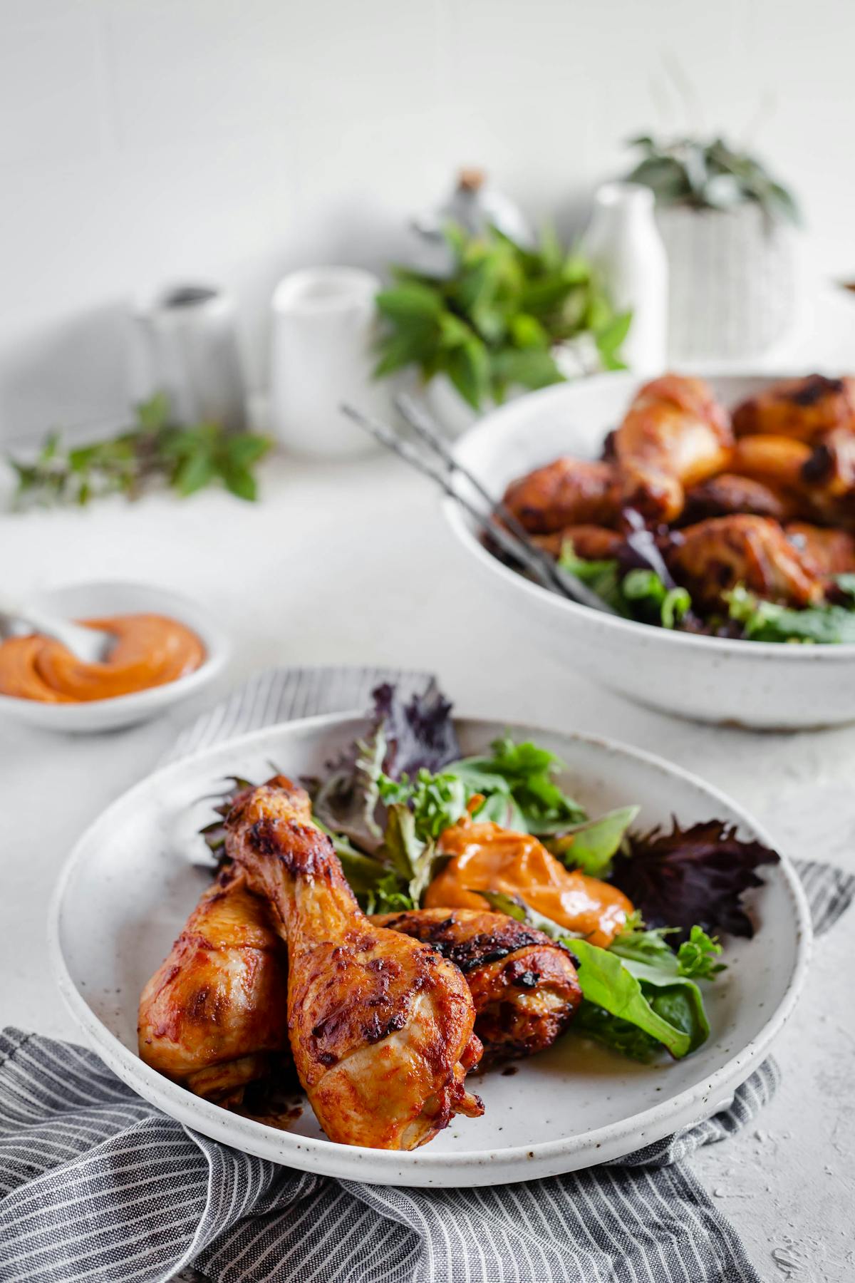 Buffalo-klubbor med chiliaioli