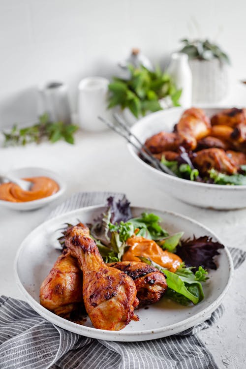 Buffalo-klubbor med chiliaioli