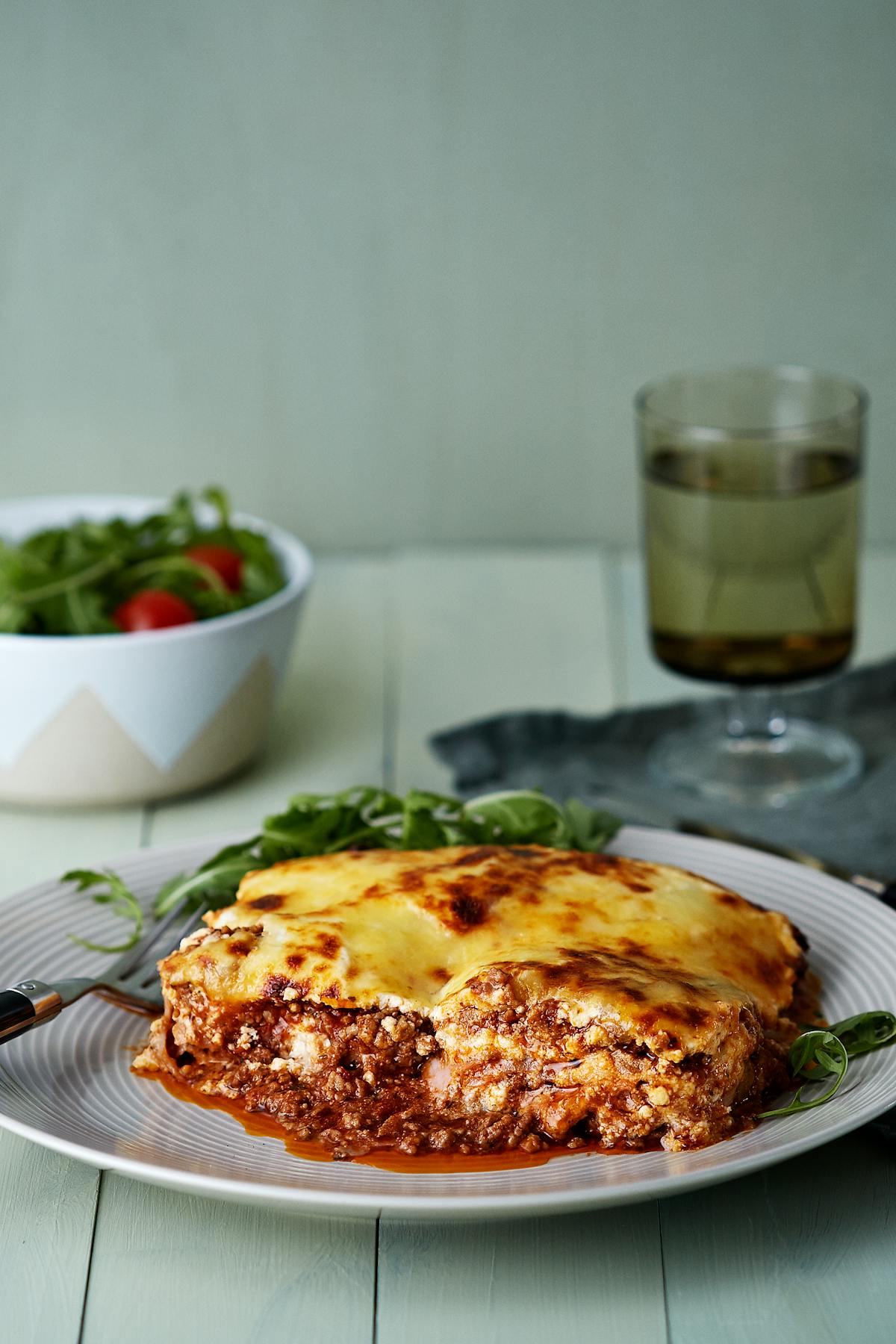 Lasagne med kalkonplattor