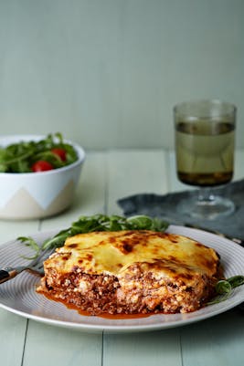 Lasagne med kalkonplattor
