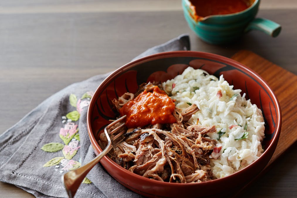 Pulled pork med slaw